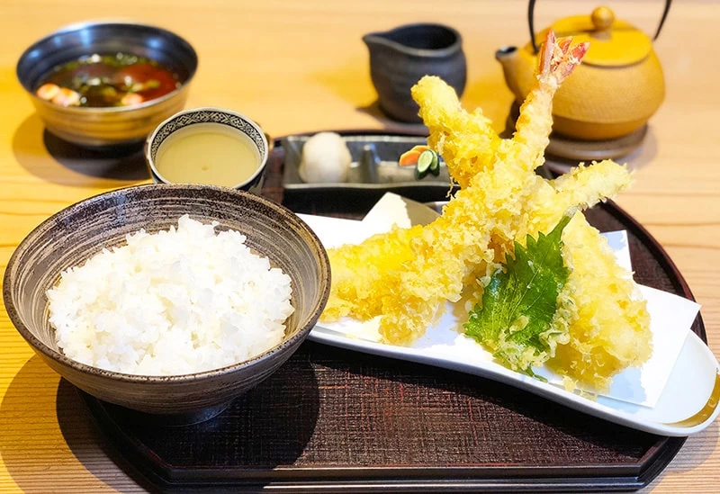 海老まみれ天だし茶づけ御膳