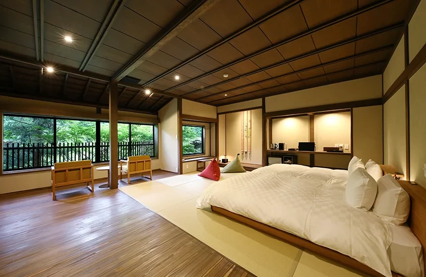 タイプの異なる8室の客室