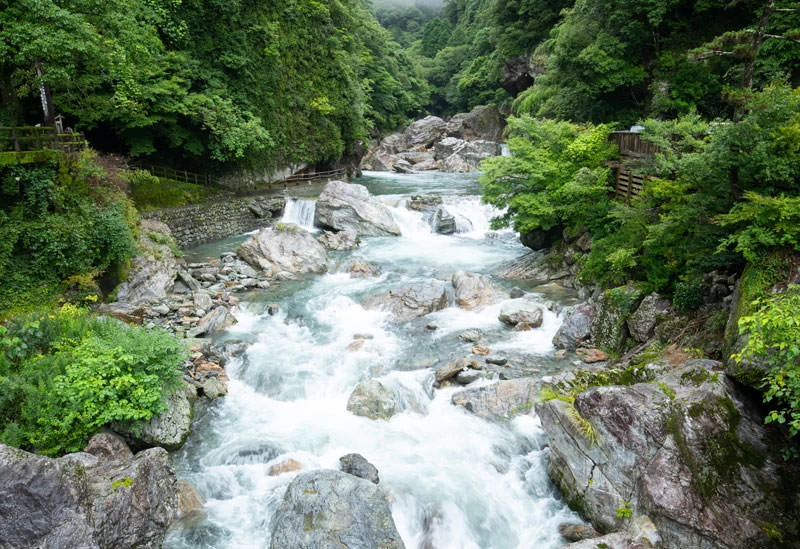 景勝地の中津渓谷