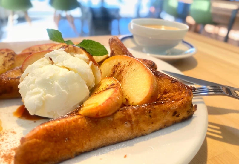 スイーツを堪能