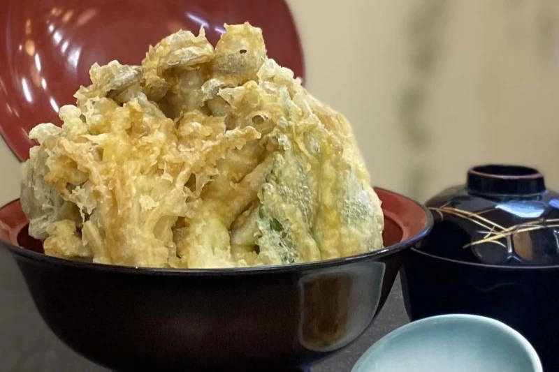 きのこ天丼 富士山盛り