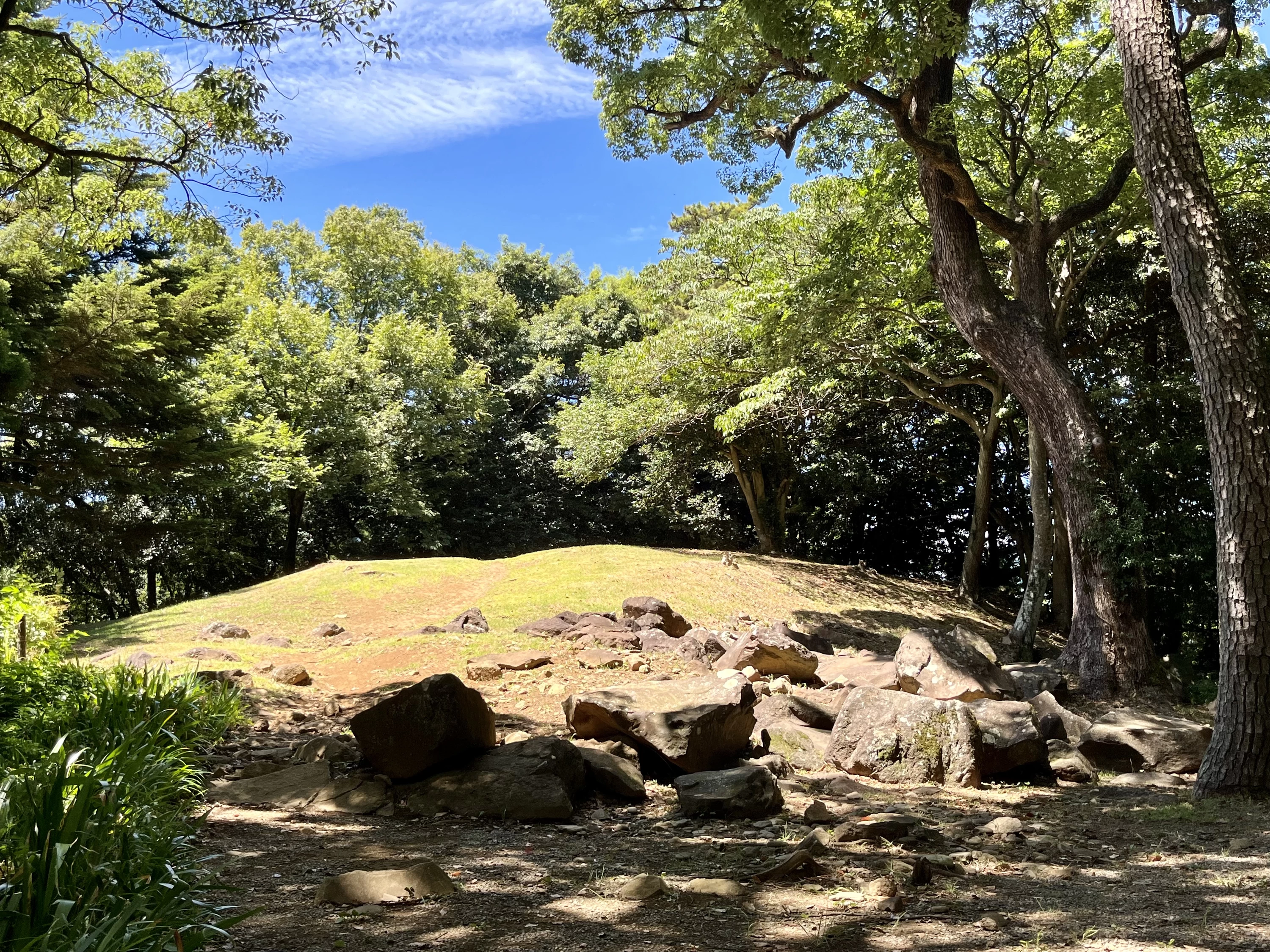 天守台（現地にて撮影）
