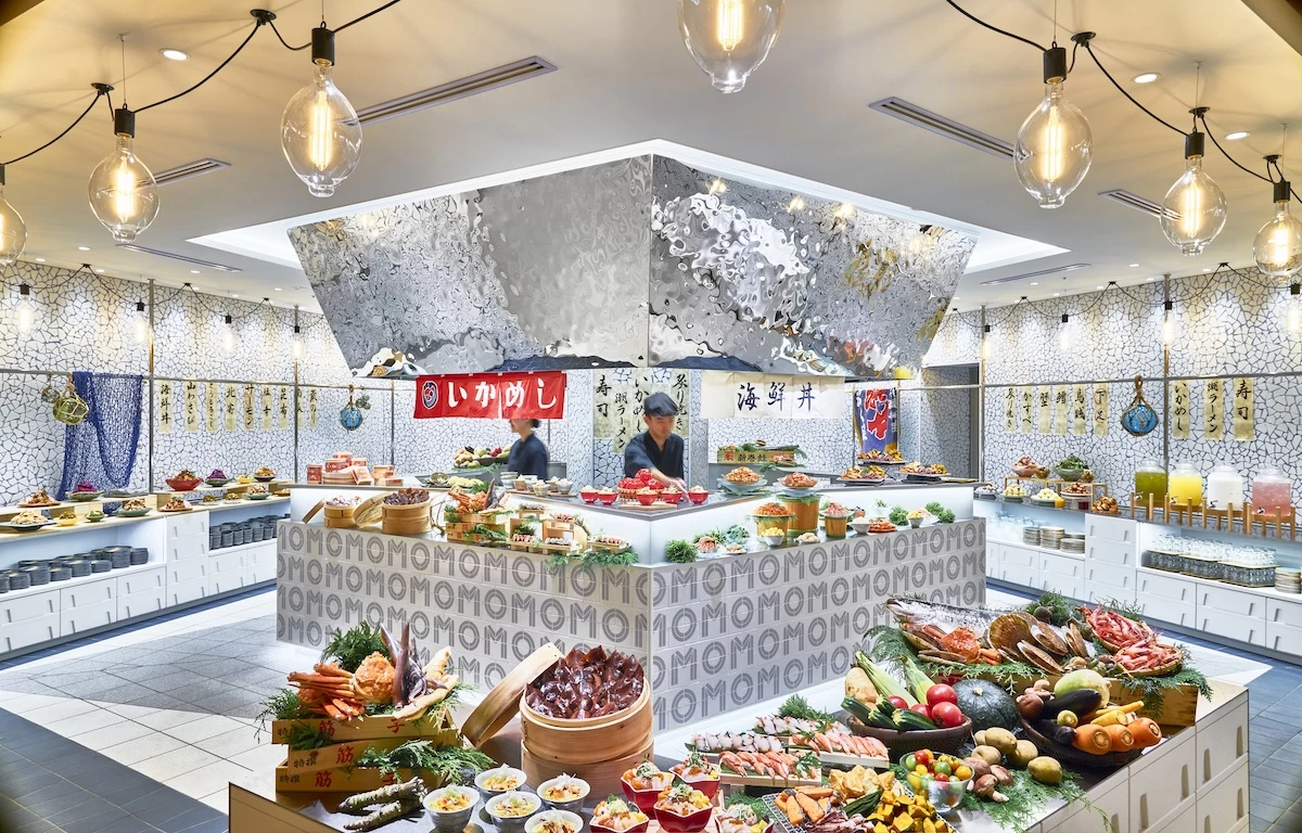 五稜郭をイメージしたライブキッチン