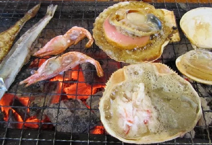 浜焼きも楽しめる