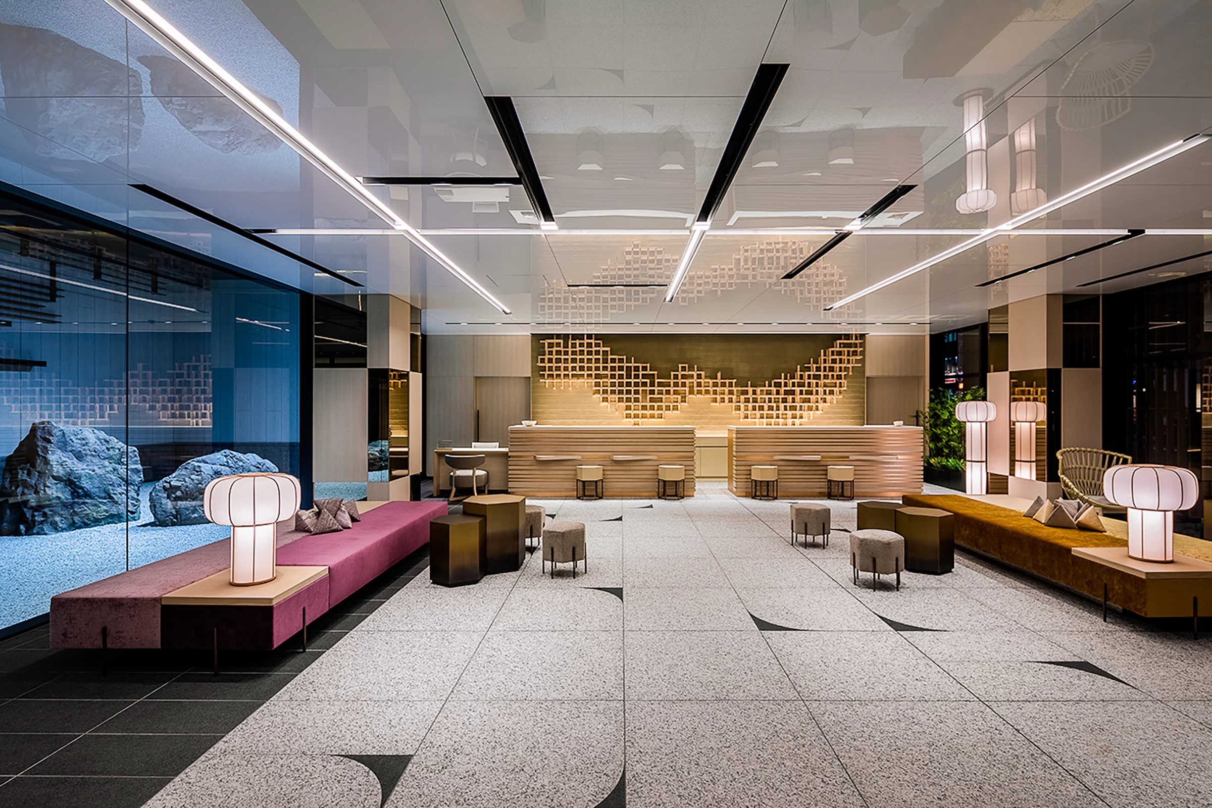 この地ならではの意匠を取り入れた空間