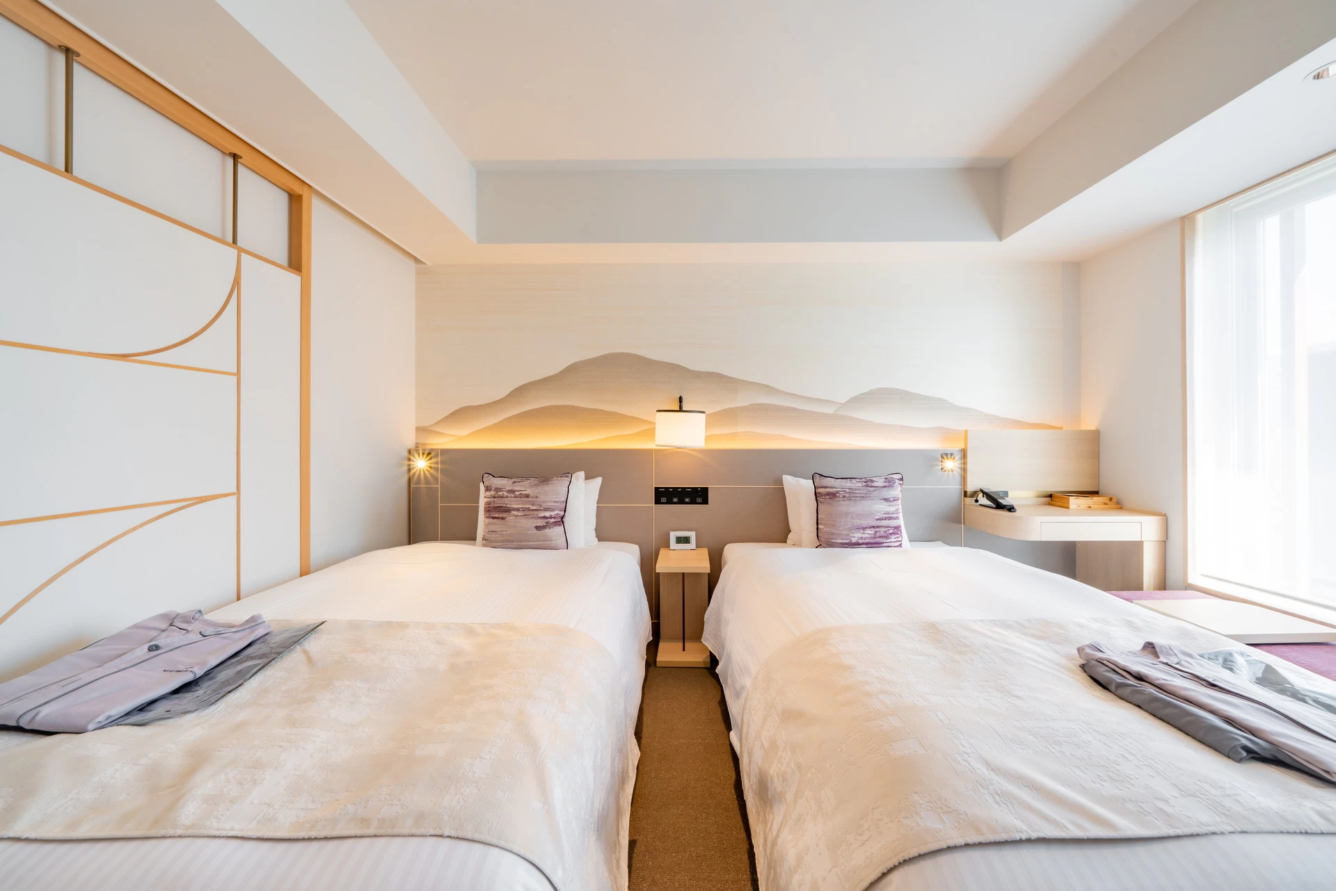 機能的な室内に京都らしさをちりばめた内装