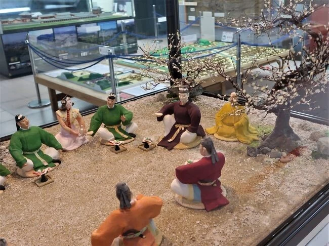 「梅花の宴」再現ジオラマ