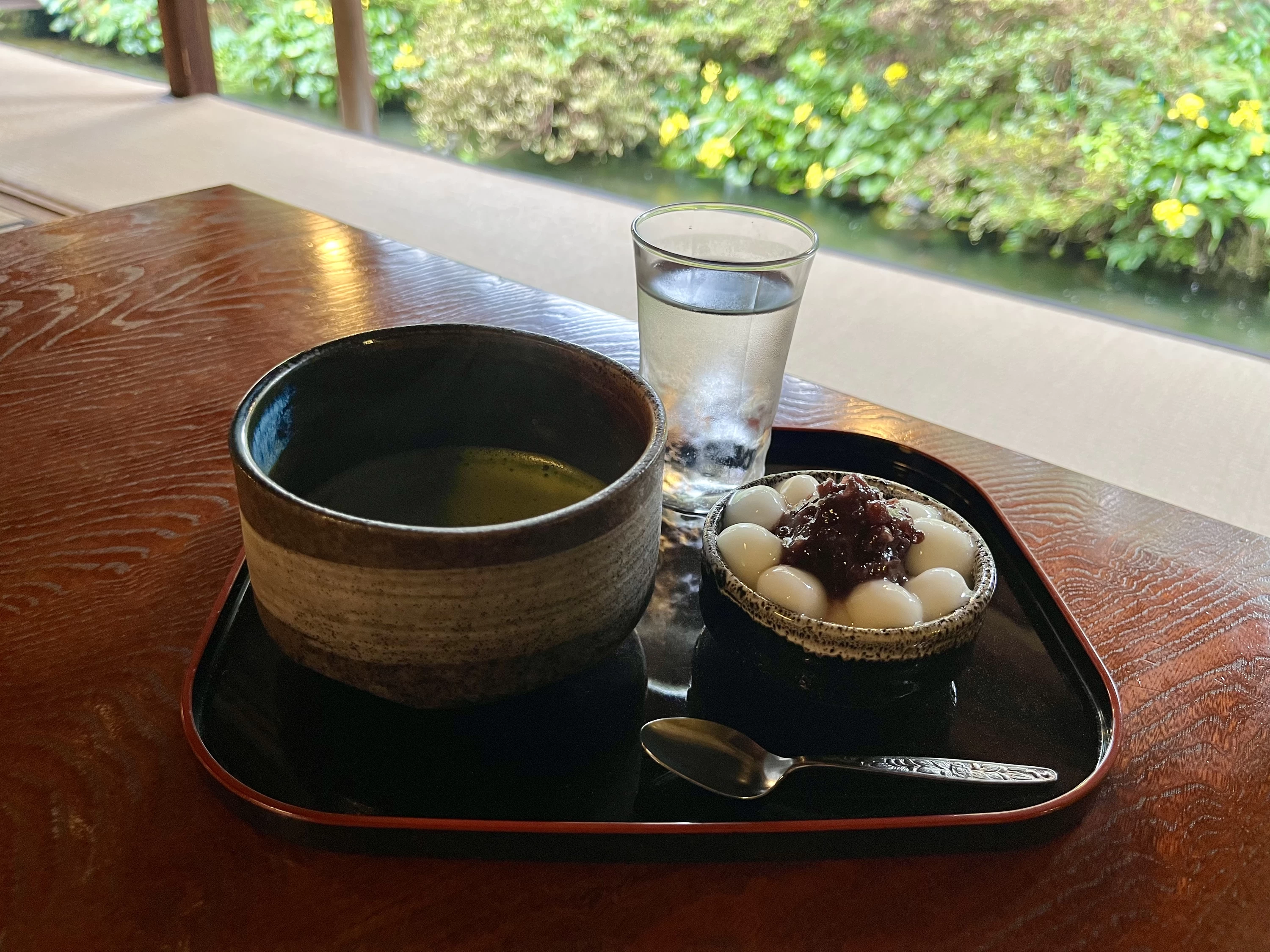 “かんざらし”セット（現地にて撮影）