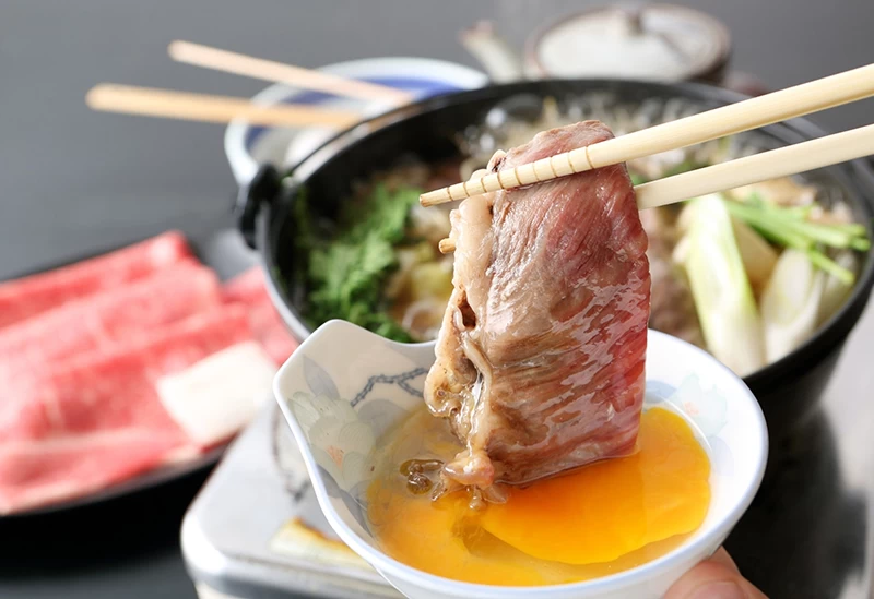 「山形牛」のすき焼き
