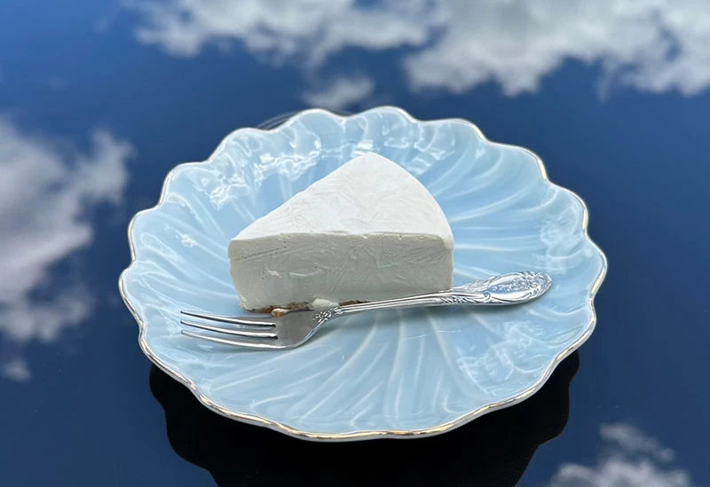 ザクザクさぶれのレアチーズケーキ