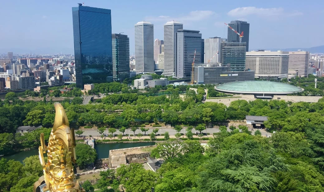 展望台から大阪を一望