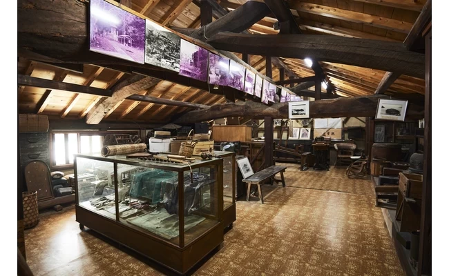 館内のショーケース