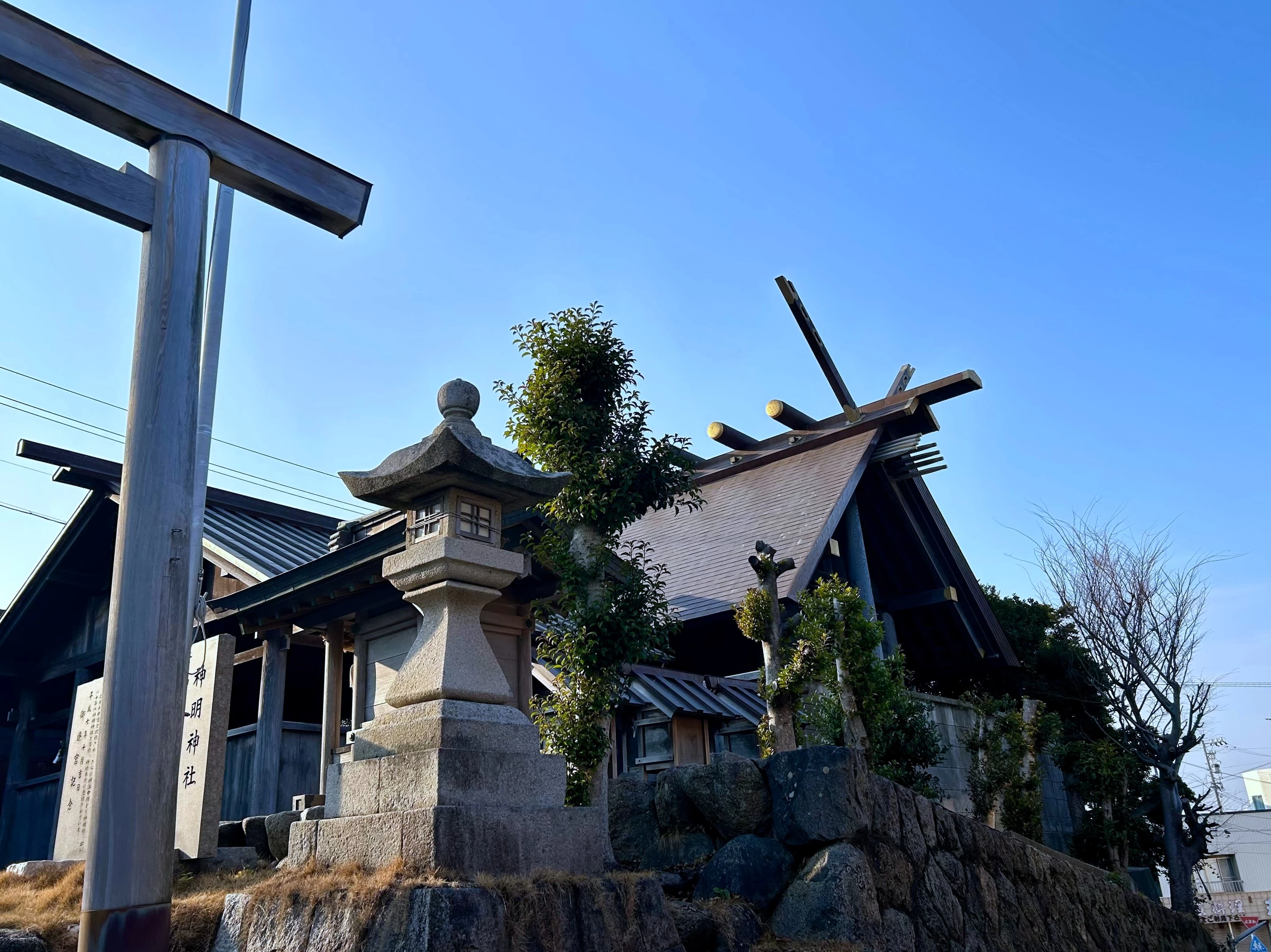 屋根部分がポイント（現地にて撮影）