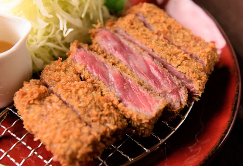 道産牛を使った牛カツ