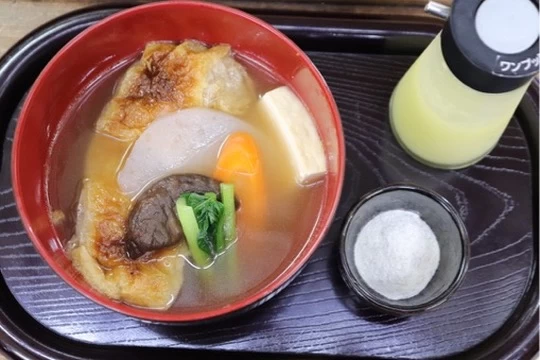 ぼけ祖谷汁(現地にて撮影)