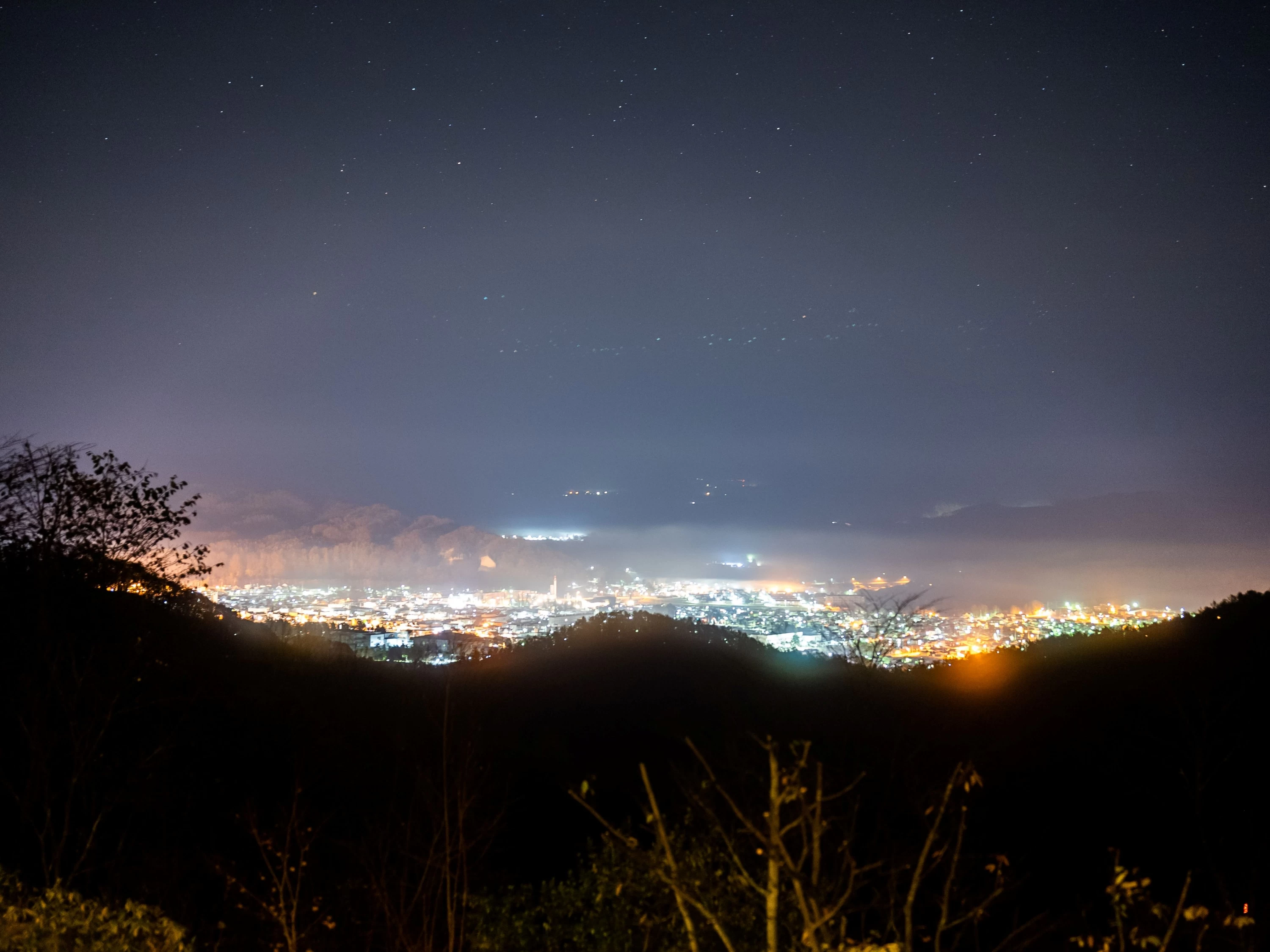天気が良い日に見られる夜景