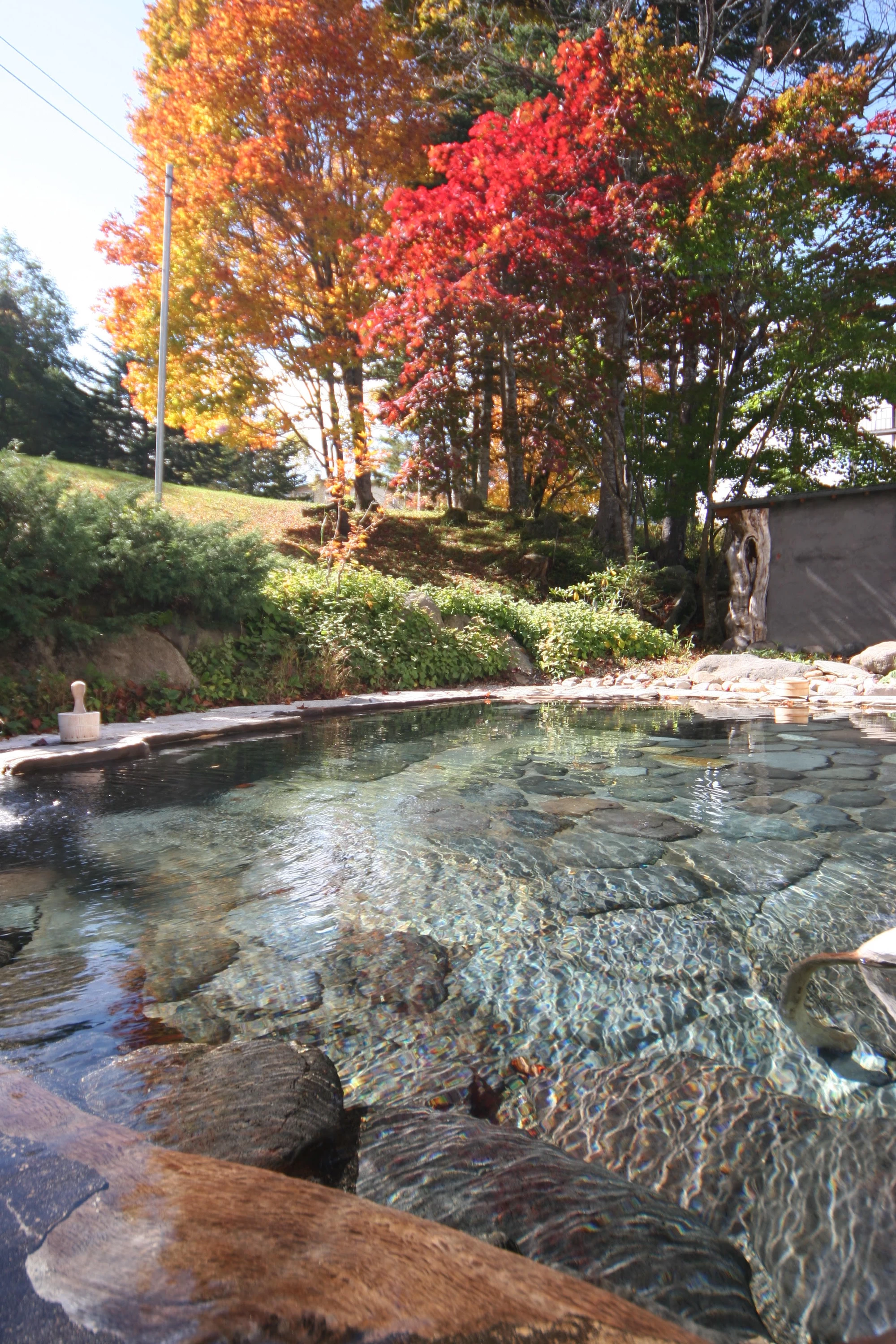 混浴露天風呂「星の里」秋