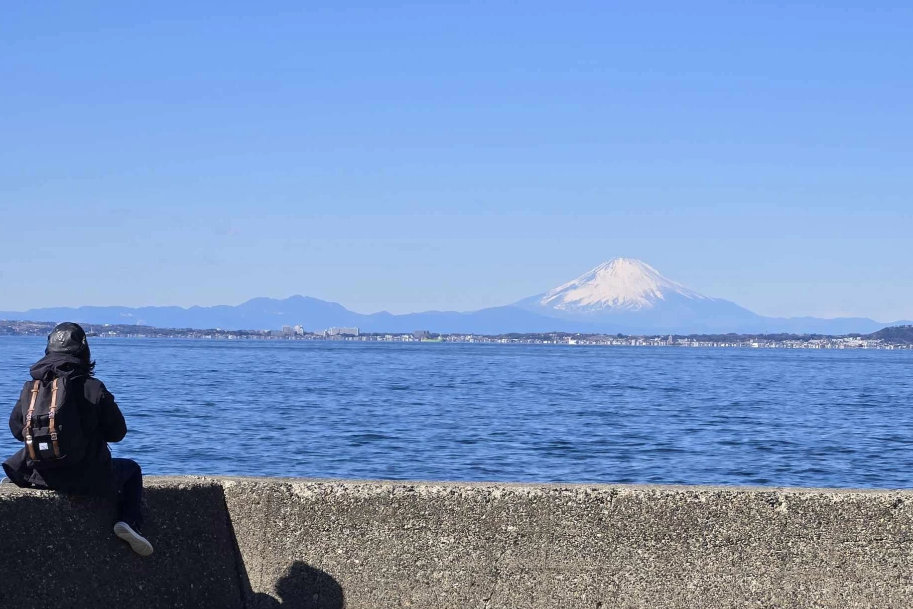 天気がいいと富士山が目の前に(現地にて撮影)
