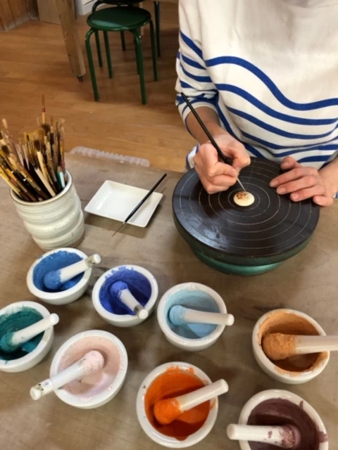 薩摩ボタン絵付け体験