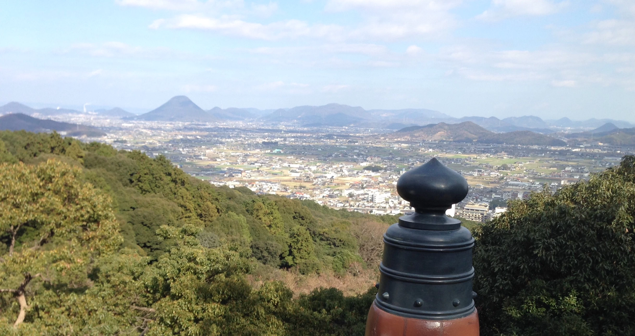 こんぴらさん展望台からの眺め（現地にて撮影）