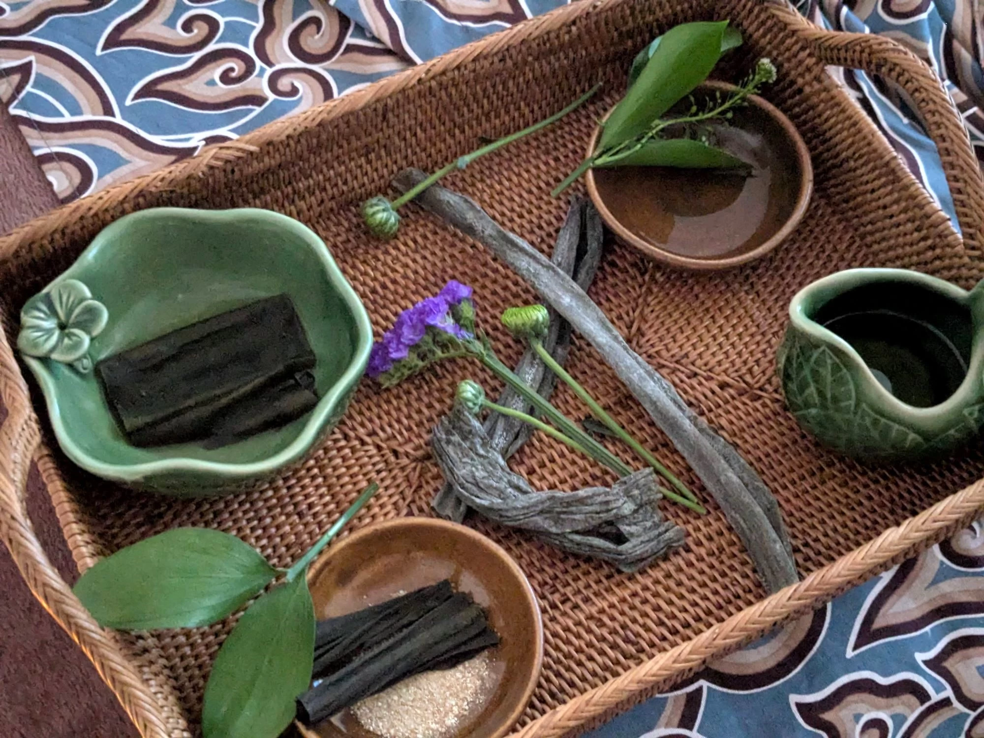 がごめ昆布を使ったトリートメント(現地にて撮影)