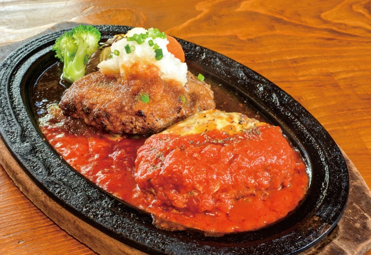 阿蘇あか牛 ダブルハンバーグ御膳（160g＋160g）
