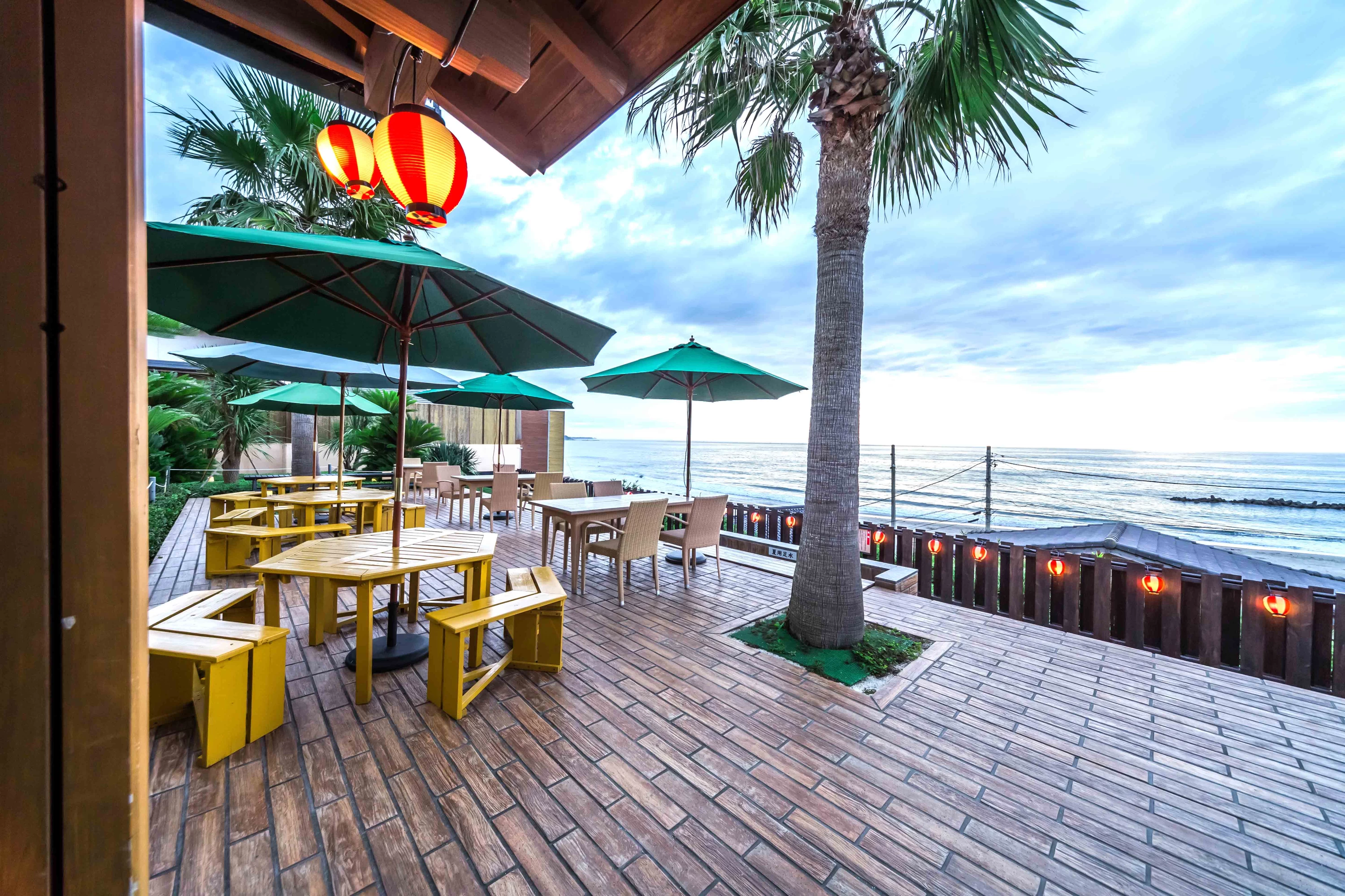 絶景を望むテラス