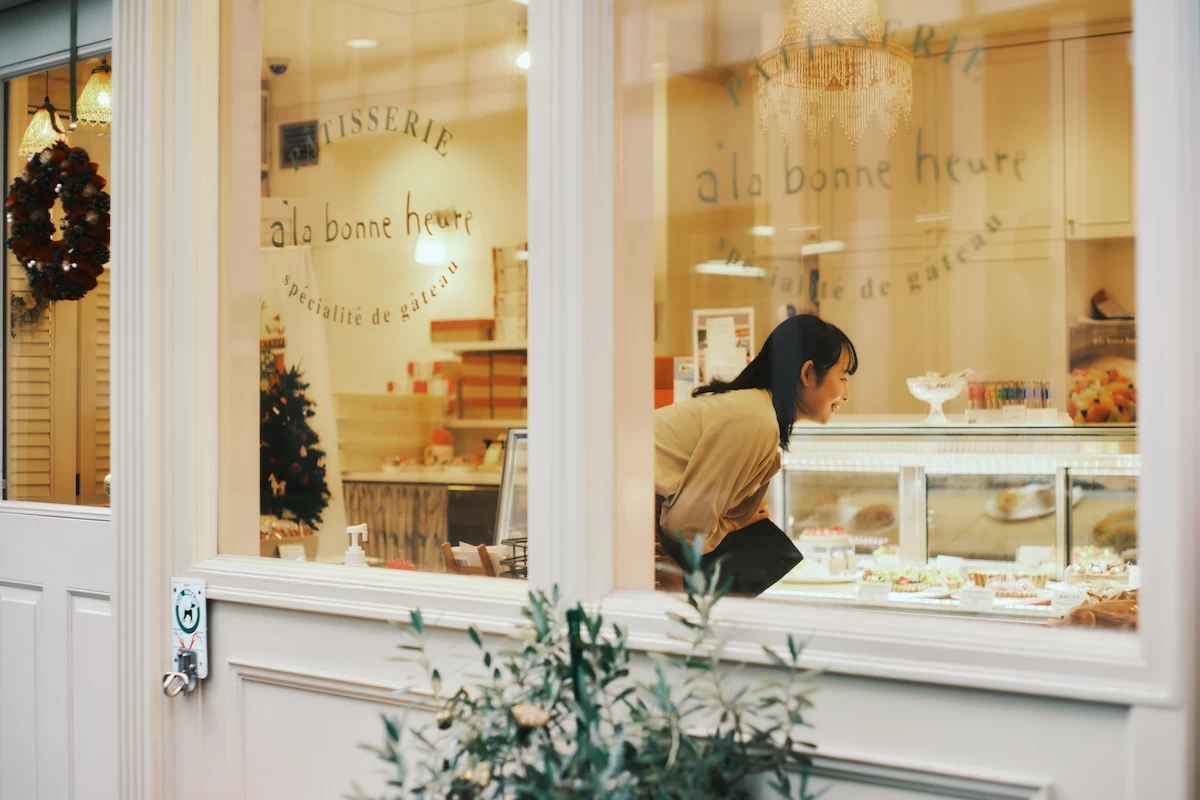 美味しそうなケーキに視線集中！