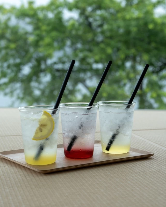 絶景展望ラウンジで提供されるドリンク（一部有料）