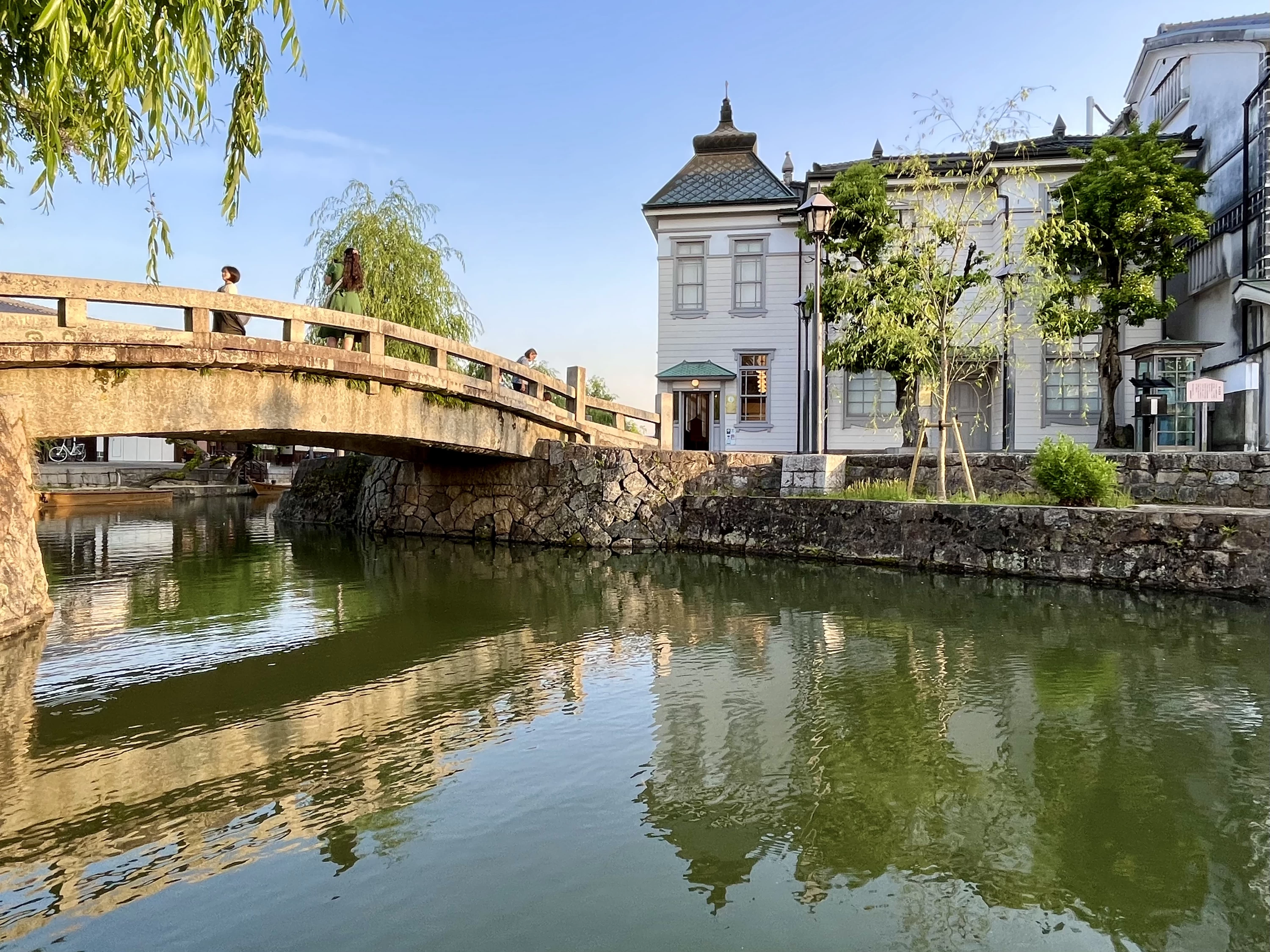 倉敷川沿いの景観（現地にて撮影）