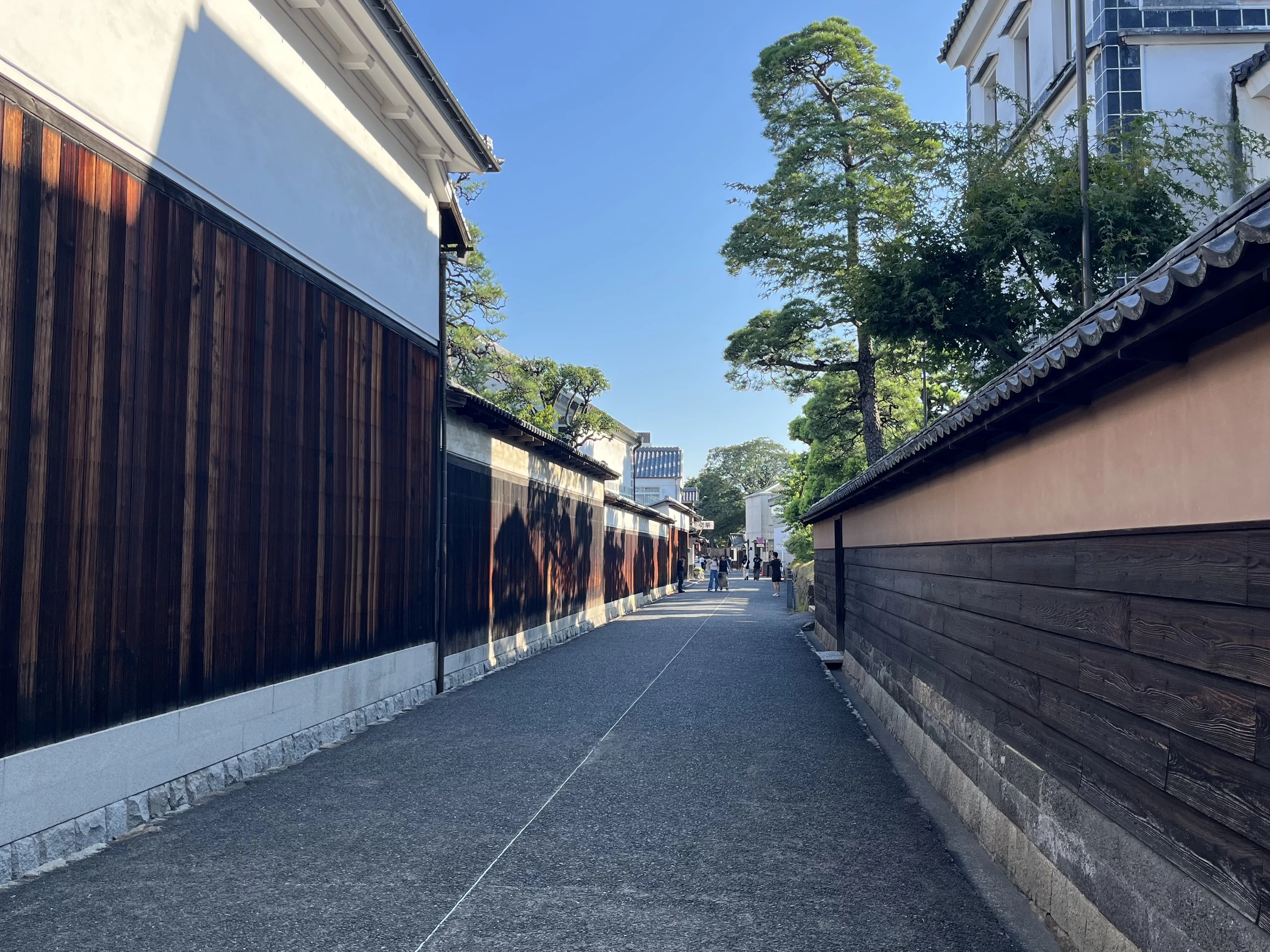倉敷美観地区の町並み（現地にて撮影）