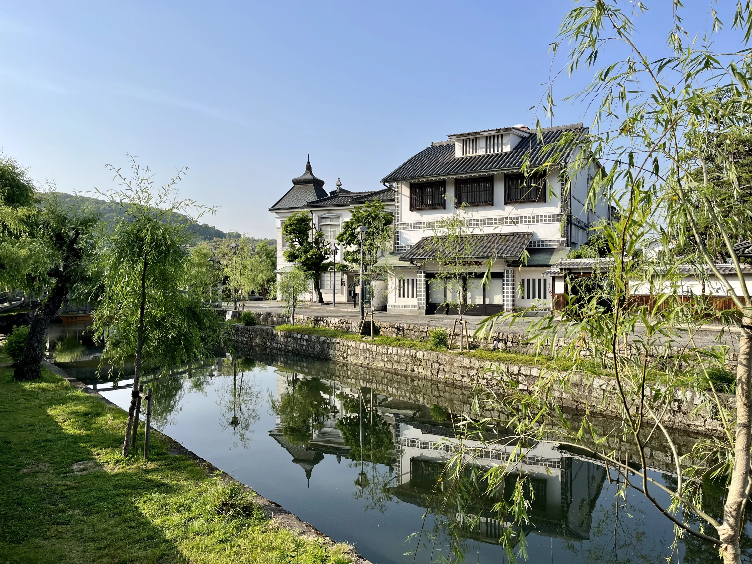 倉敷川沿いの景観②（現地にて撮影）