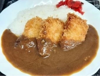 ホタテフライカレー