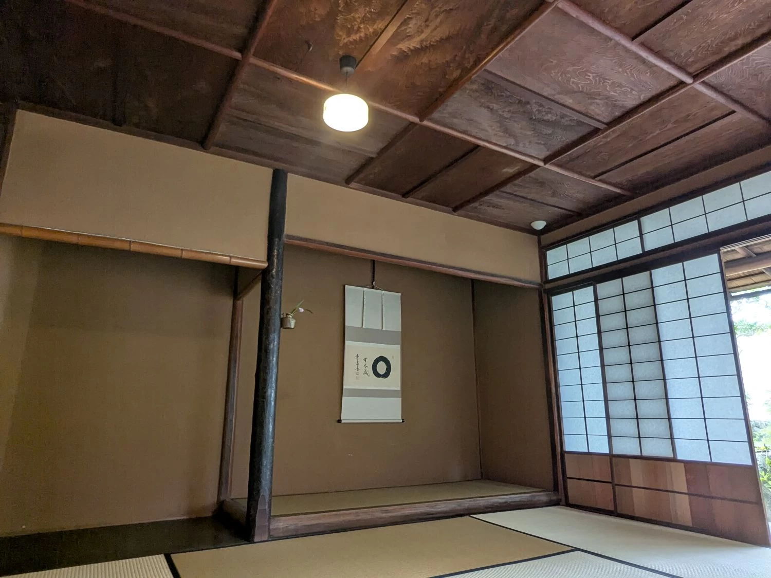 咄々斎の茶室の写し(現地にて撮影)