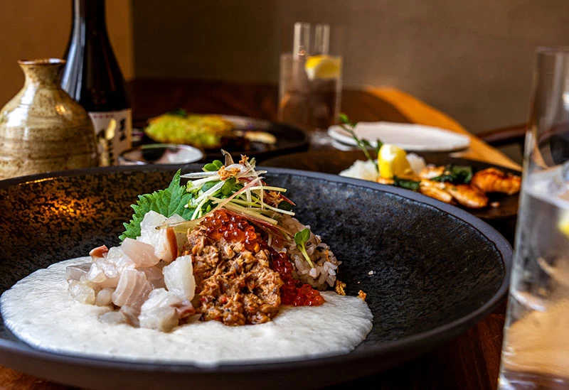 見た目も美しい創作和食