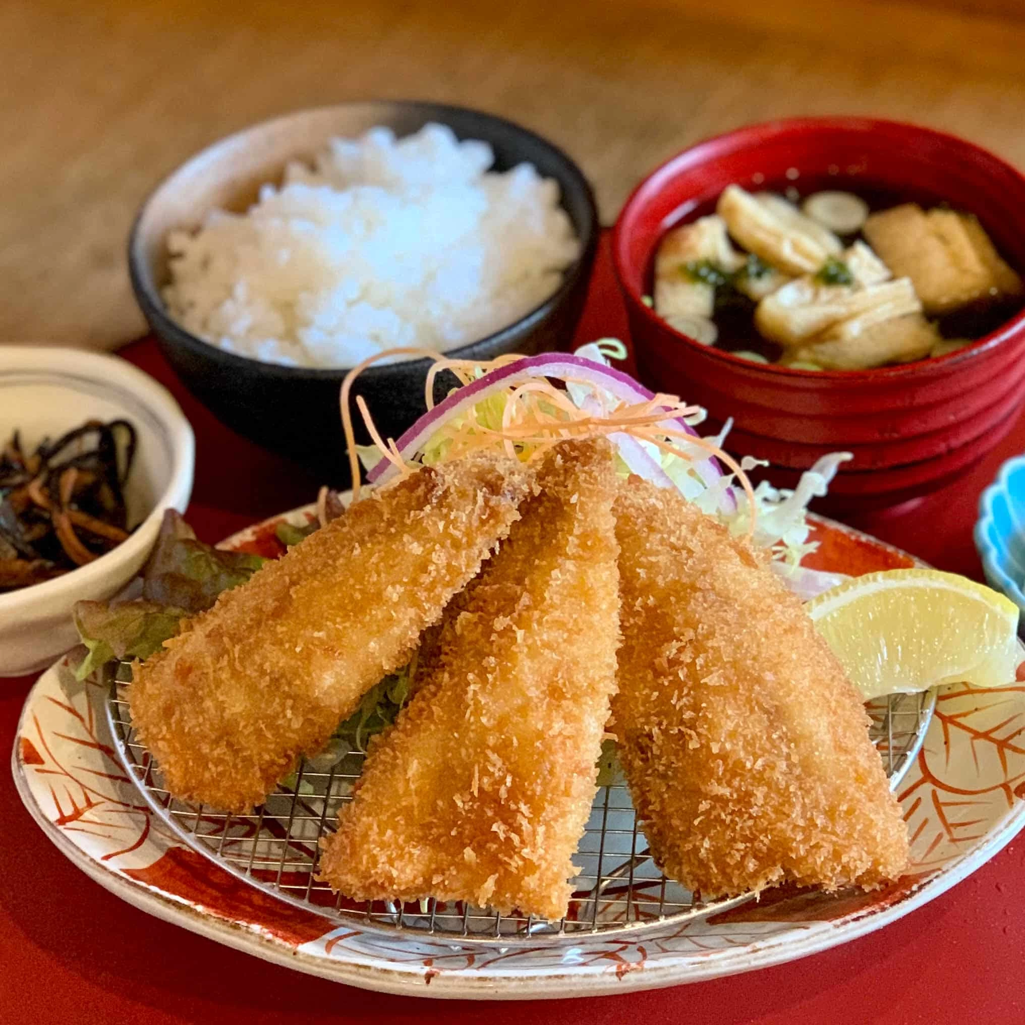 あじフライ定食