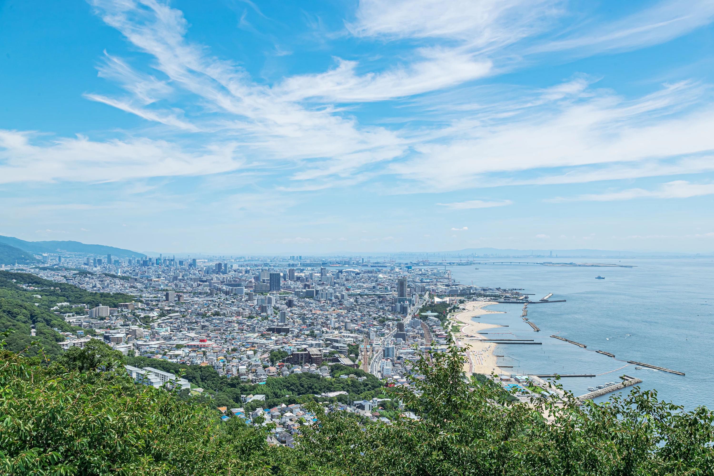 大阪湾側の展望