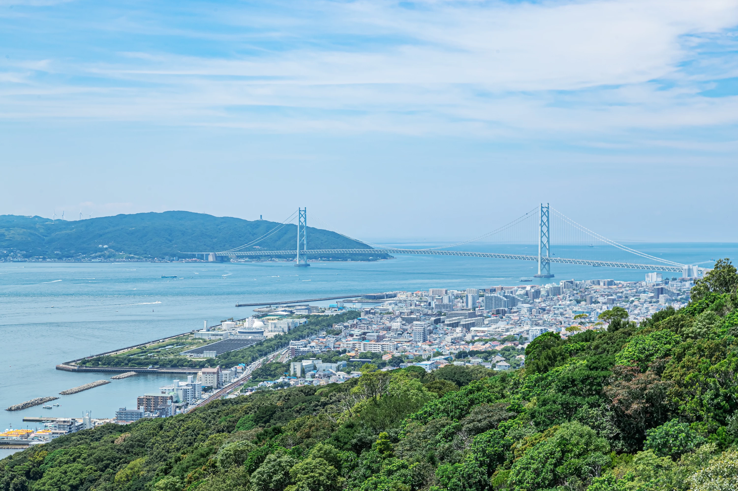 明石海峡大橋側の展望