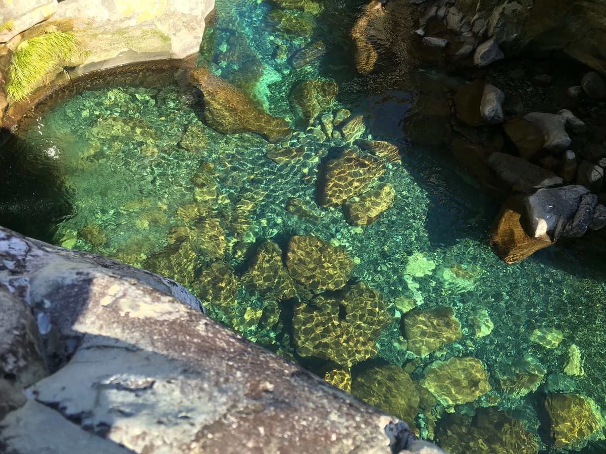 透明度の高い川の流れ