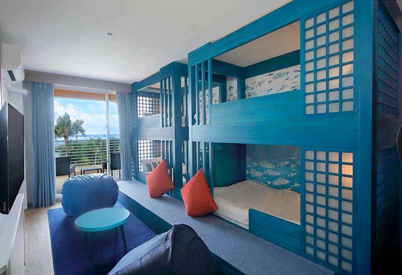 二段ベッドを備えたコンセプトルーム