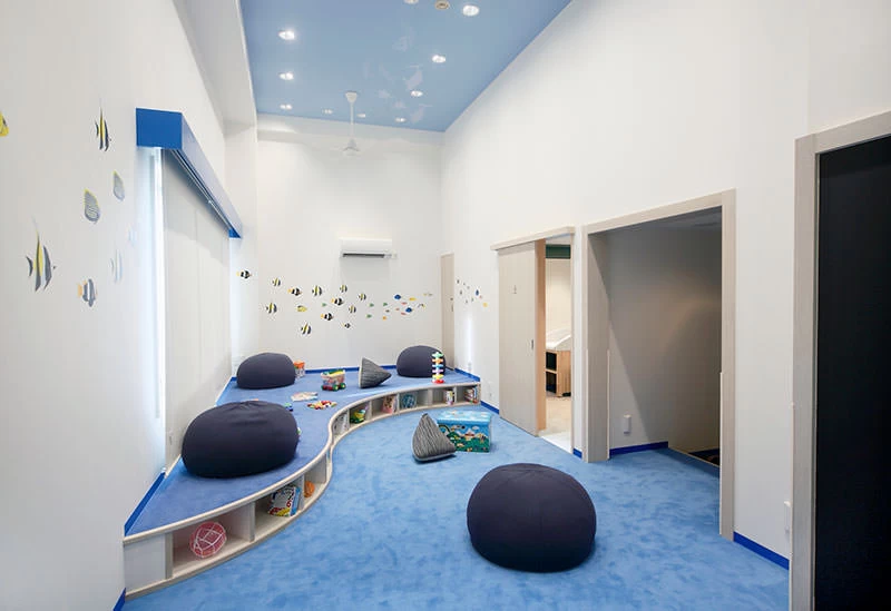 海をイメージしたキッズスペース