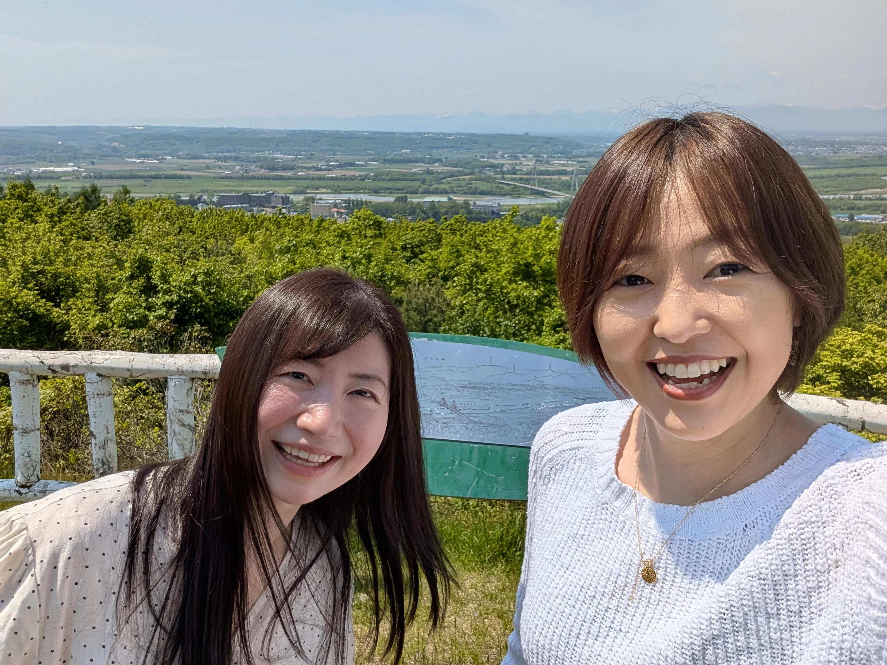 展望台にて（現地にて撮影）