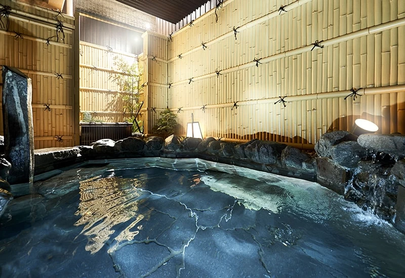 体を芯から温める露天風呂