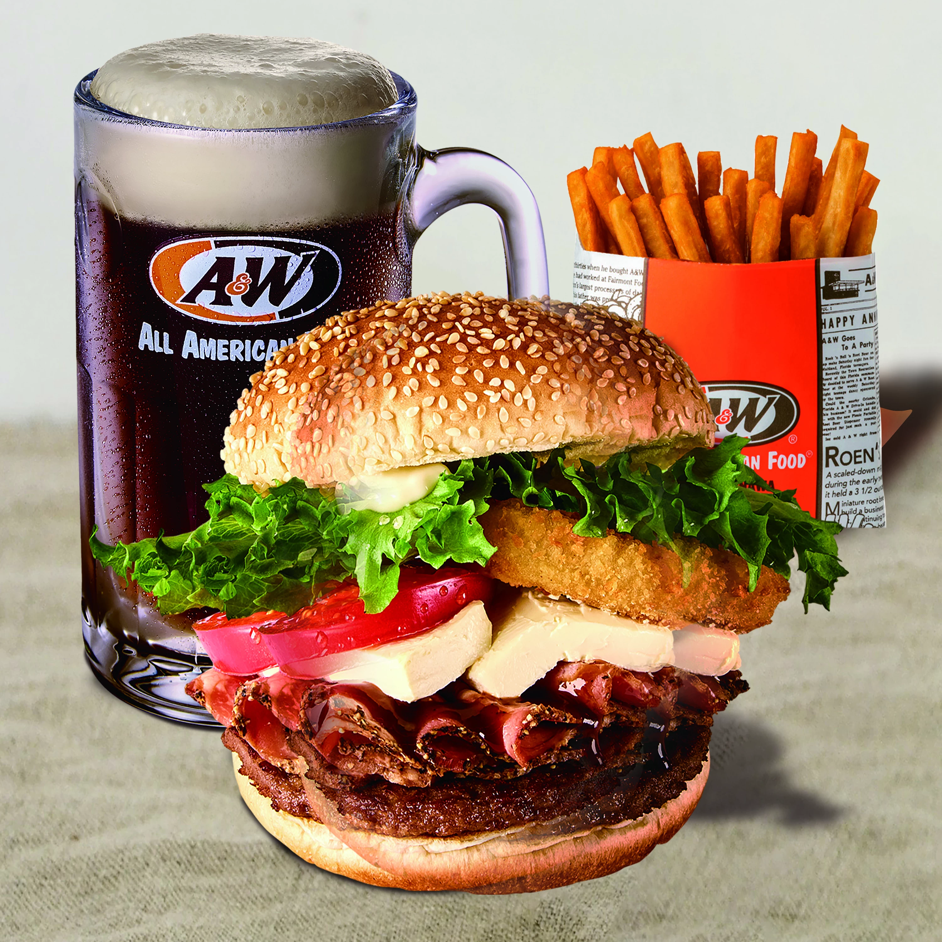 A&Wバーガーコンボ