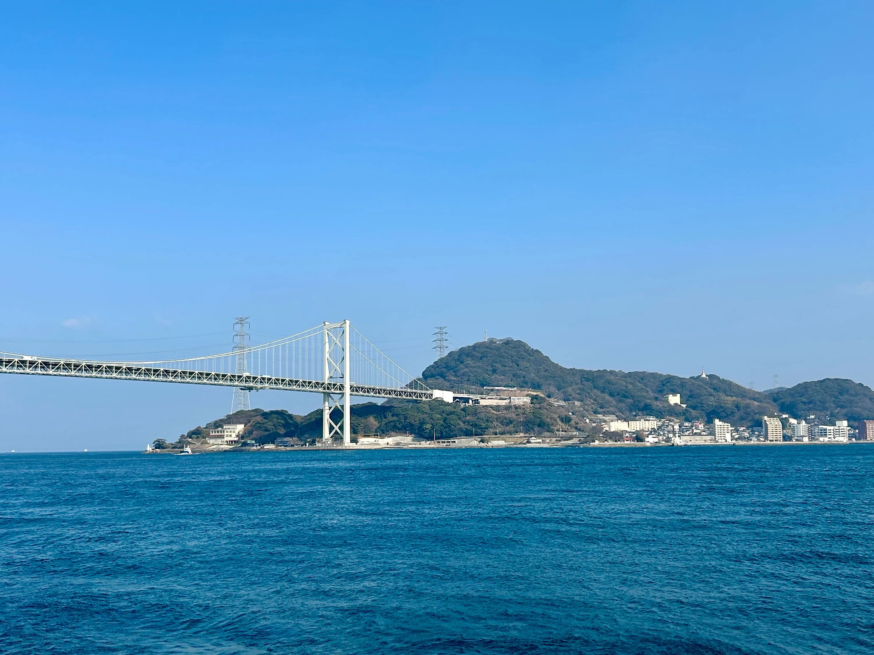 関門海峡（現地にて撮影）