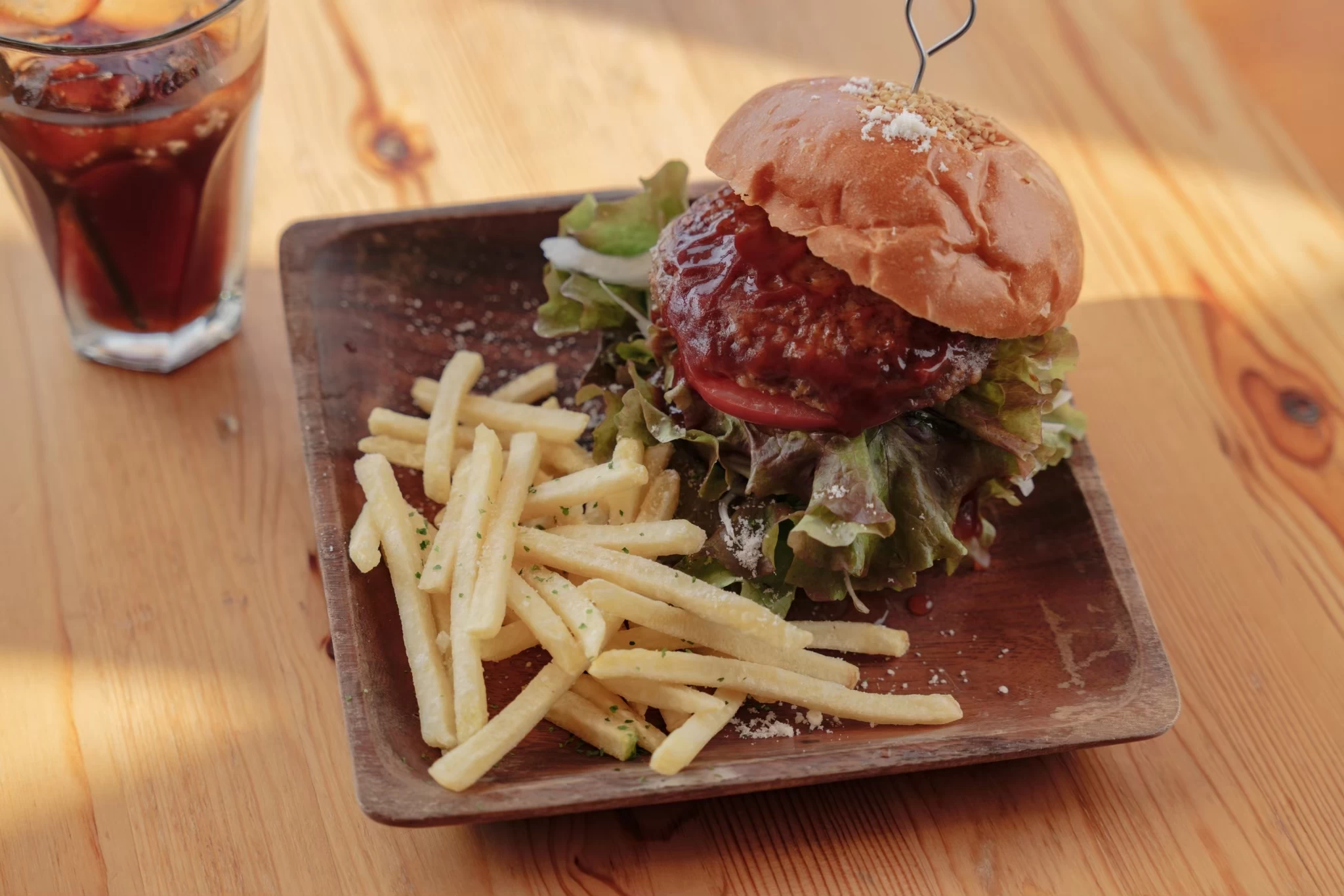 ハンバーガーのメニューも豊富