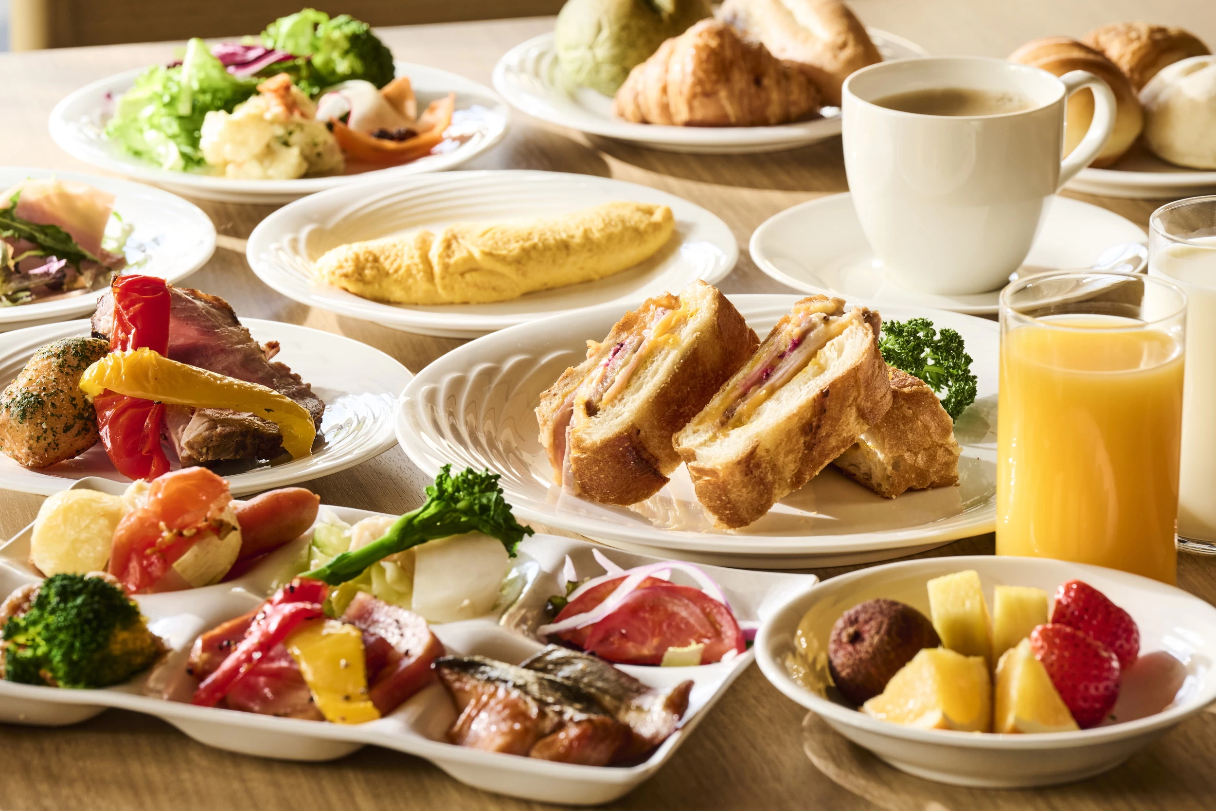 朝食ビュッフェ