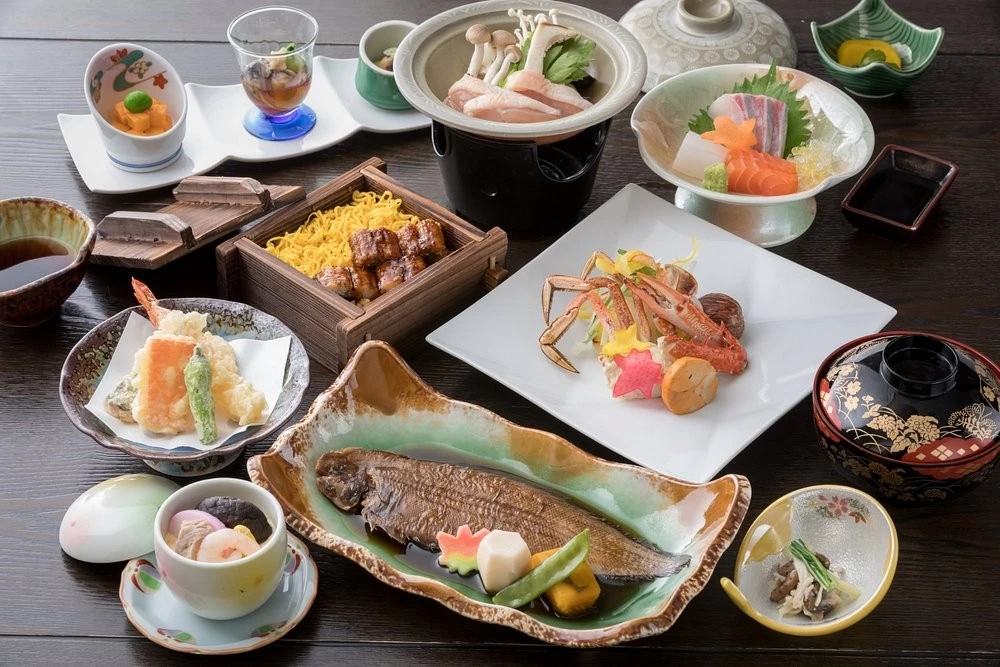 有明会席うなぎセイロ蒸し付き