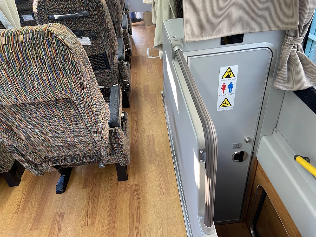  トイレがあるので長距離でも安心