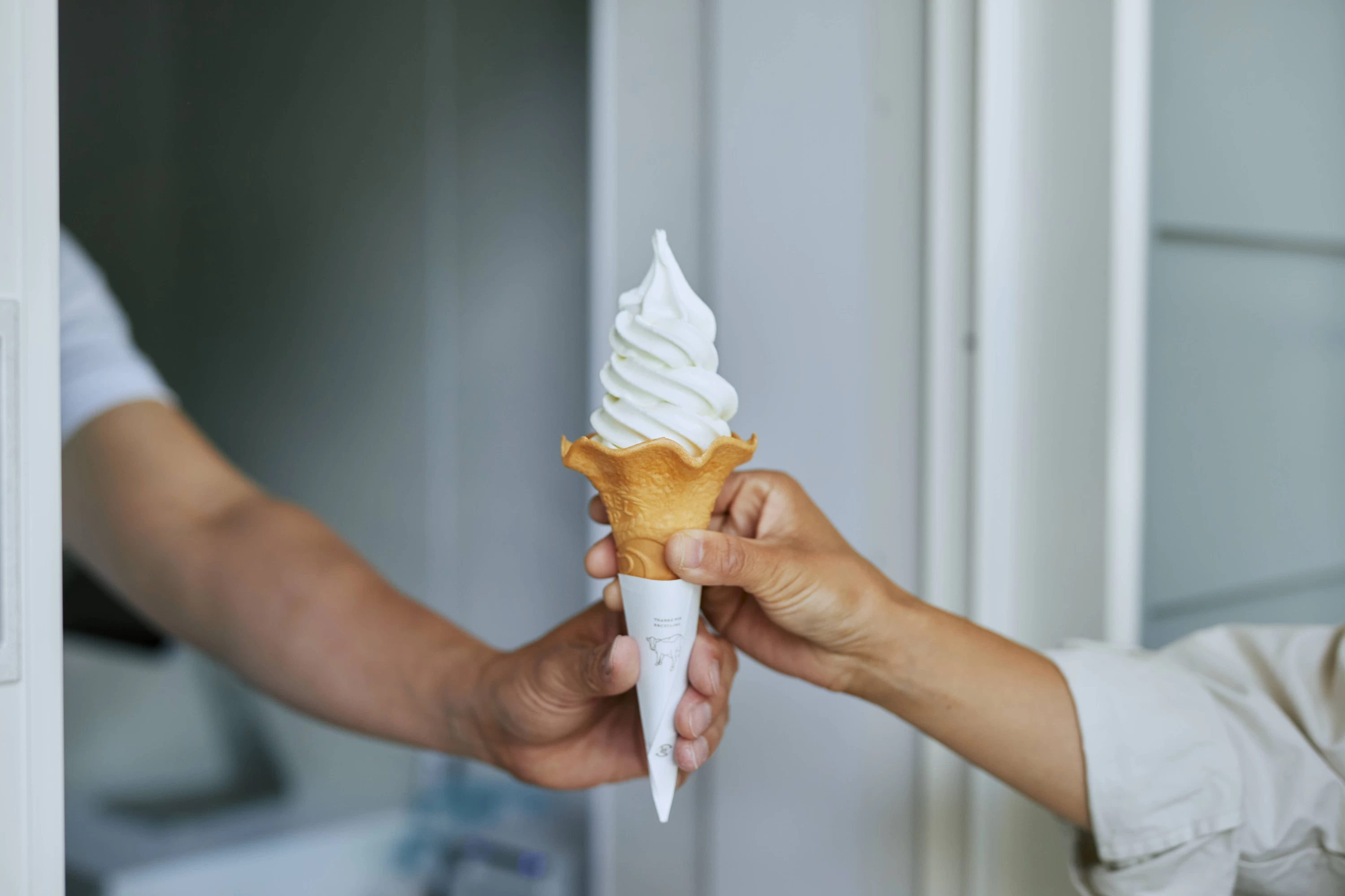 濃厚なミルクの味わいのソフトクリーム